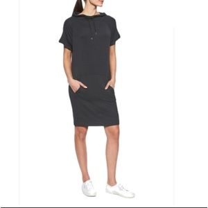 Athleta! Black casual dress hoodie Sz L